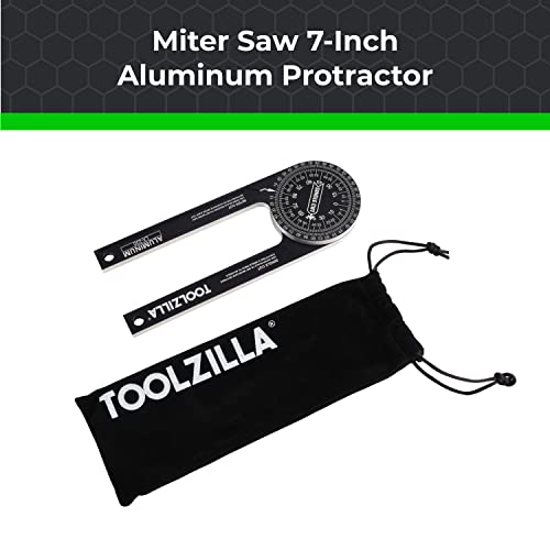 Toolzilla 7-Inch Aluminum Miter Saw Protractor Angle Finder - Measuring Tool with photo 8