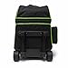 Pyramid Path Deluxe Double Roller with Oversized Accessory Pocket Bowling Bag (Black/Lime Green)