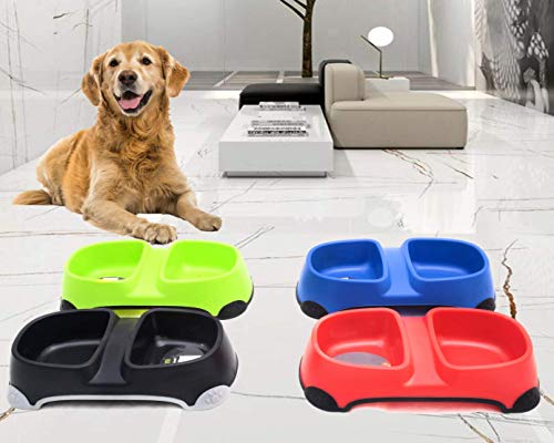 PET-voerbak voor honden en katten, met antislip siliconen onderkant, afgeronde en gladde randen, gemakkelijk te reinigen… - Afbeelding 6