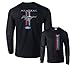 Fair Game Ford Mustang Racing Stripe Long Sleeve T-Shirt Black-Large