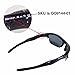 Walleva Black Polarized Replacement Lenses and Black Rubber for Oakley Half Jacket 2.0 Sunglasses