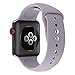 YOUKEX Sport Band Compatible with Apple Watch 38mm/40mm, Soft Silicone Strap Wristbands Replacement for iWatch Series 4/3/2/1 Women Men, (Concrete S/M)