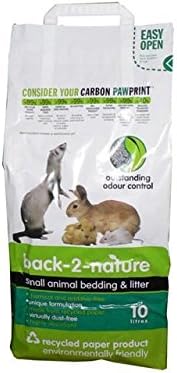 (2 Pack) Fibrecycle - Back 2 Nature Small Animal Bedding&Litter 10L