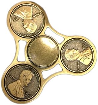 More&amp;Better EDC Fidget Spinner High Speed Stainless Steel Bearing ADHD Focus Anxiety Relief Toys for Children and Adults (hand spinner dollar yellow)