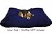 Dogbed4less DIY Durable Blue Denim Pet Bed External Duvet Cover and Waterproof Internal Case for 55