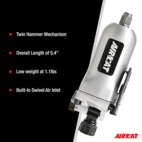 AIRCAT 1320 3/8Inch Butterfly Impact Wrench with BuiltIn Air Inlet