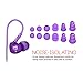 MEE audio Sport-Fi M6 Noise Isolating In-Ear Headphones with Memory Wire (Purple)