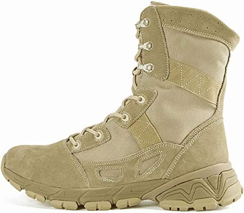 Okeak Military Mens Boots Lightweight Patrol Shoes Desert Tactical Boots Leather Police Shoes Outdoor Mountaineering Footwear