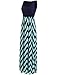 Sherosa Long Dress for Women Sleeveless Maternity Wear Maxi Dress (M, Blue)