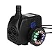 GBGS Water Pump with 12 Colorful LED Light for Fountain Fish Tank Aquarium 15W 500L/H