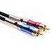Tisino XLR to RCA Y-Cable, XLR Female to Dual RCA Adapter Y-Splitter Duplicator Lead Unbalanced Stereo Audio Interconnect Cable -5 feet/1.5 Meters