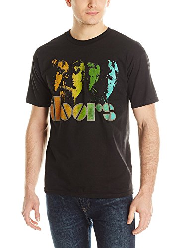 Bravado men s the doors spectrum t-shirt, black, medium