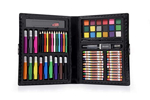 LIRS TOYS Art Set for Kids - 80 Pieces of Art Supplies | Drawing Painting and Coloring Set in a Strong and Portable Art Case | Excellent Gift for Boys and Girls - Includes Paper