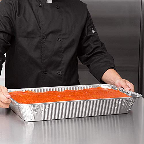 Durable Disposable Aluminum Foil Steam Roaster Pans, Full Size Deep, Heavy Duty Baking Roasting Broiling 21 x 13 x 3.5 inches Thanksgiving Turkey Dinner (15) - Thumbnail 3