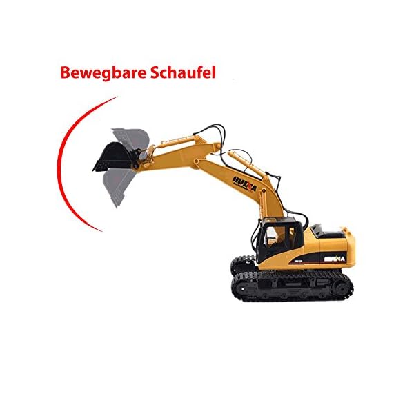 HSP Himoto 15-Kanal professioneller 2.4GHz Edition RC Ferngesteuerter Raupenbagger, viele Metallbauteile, Licht, Sound… – Bild 5