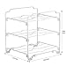Bextsware 2 PACK Stackable Kitchen Wrap Organizer Rack, Pantry Organization and Storage for Aluminum Foil, Parchment Paper and Plastic Food Bags, White