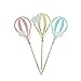 20PCS White Cloud Hot Air Balloon Cupcake Cake Toppers for Baby Shower Birthday Party Decorations Supplies