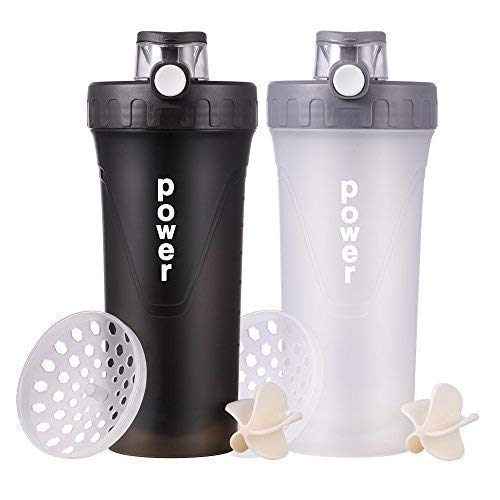 誠実 漏れ防止ブレンダーボトル Bpaフリー ボールとグリッド付き プロテインミキサー シェーカーボトル Mtutu ポータブルスポーツドリンクウォーターカップ ブラック 透明 B07f5wmd2m ブラック 2個パック オンス 600ml トロフィーメダル Www Wwmp Org Za
