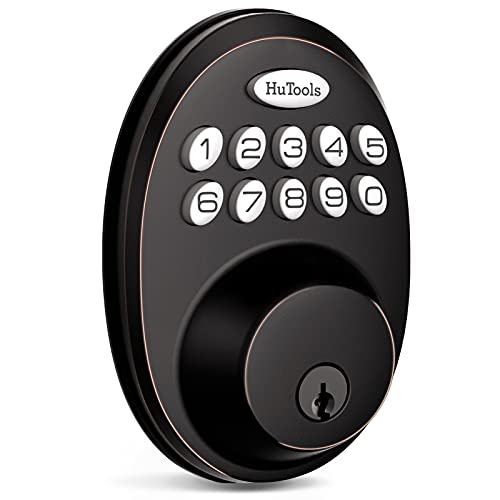 Keyless Entry Door Lock Deadbolt, HuTools Gate Locks with Keypads