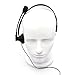 abcGoodefg Over-head Headset Earpiece Mic for 1-pin Motorola Talkabout MH230R MS350R MR350R MD200TPR MT350R MG160A MH230TPR 2 Two Way Radio Walkie Talkie
