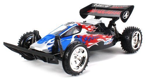 Flaming Skull Raider Electric RC Buggy Big Size 1:10 Scale Off Road Ready To Run RTR High Performance, Front Wheel Independent and Hinged Rear Suspension (Colors May Vary)
