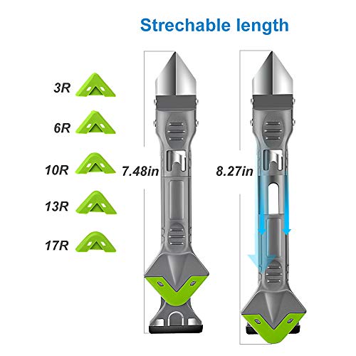 Grout Removal tool for Tile,Caulk Tools to clean Joint of Window， tile grout tools With 5 Functions, To finishing Kitchen Bathroom and Sink