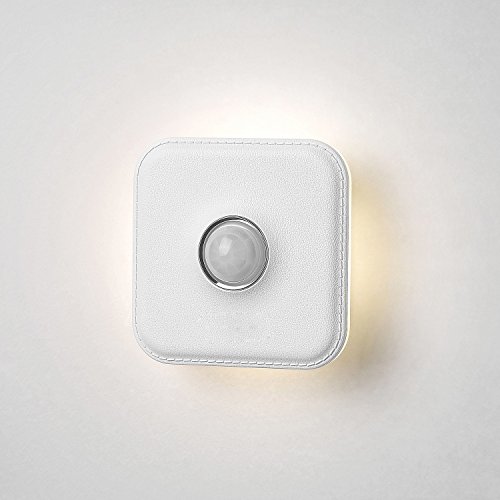 Motion Sensor Indoor LED Night Light, USB Rechargeable Stick-Anywhere Cordless Auto On Off Light, Imitation Le
