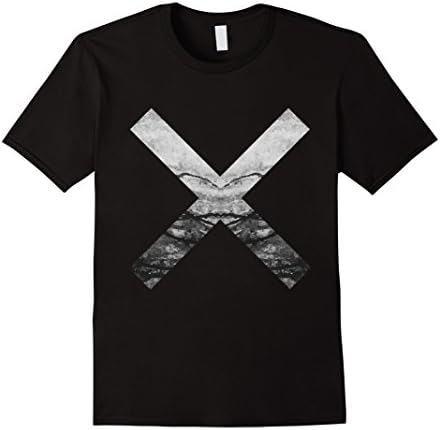 Mens Men's Women's Hipster Minimalist X Tee Tshirt Cotton Shirt Large Black