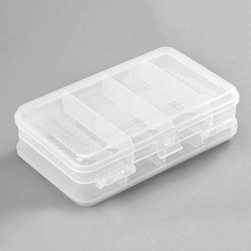 1pc 10 Slots Travel Clear Organizer Container Plastic Jewelry Beads Craft Box Case
