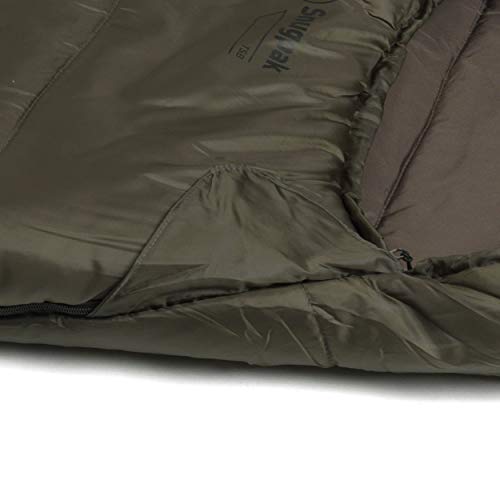 Snugpak Basecamp Ops TSB Sleeping Bag with Compression Stuff Sack, Insulated, Olive