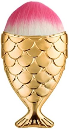 Start Gold Brush Fish Scale Fishtail Bottom Powder Foundation Makeup Cosmetic Brush (1PC Oval Head)