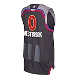 Russell Westbrook West All Star NBA Adidas Grey 2017 Official NBA Climacool Swingman Jersey For Men