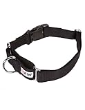 GoGo Pet Products Martingale Girth Gentle Training Collar, Medium/Large, Black
