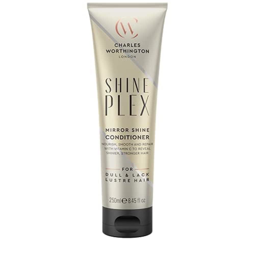Charles Worthington ShinePlex Mirror Conditioner to Boost Salon Shine & Nourishing for Dull & Frizzy Hair, Women, 250 ml