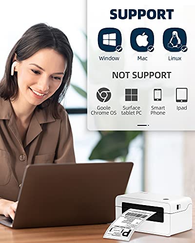 HPRT Label Printer-150mm/s High Speed Printer, Commercial Direct Thermal Label Maker,Compatible with Amazon, Ebay, Etsy, Shopify and FedEx, One Click Setup on Windows and Mac