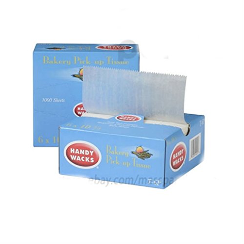 Handy Wacks 1000ct 6"x10 3/4" Bakery Pick-up Tissue, Interfolded Deli Pick Sheet
