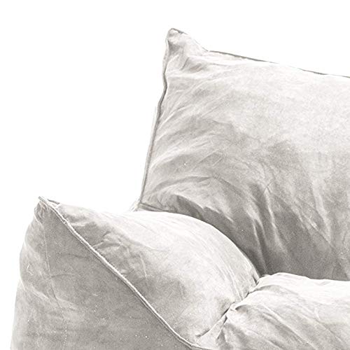 Big Joe Imperial Fufton Foam Filled Bean Bag Sofa With Removable Cover, Cement Suede, 5ft Giant