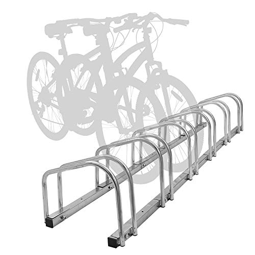 LLY Houseware 6 Bicycle Floor Parking Adjustable Storage Stand Bike Rack Parking Garage