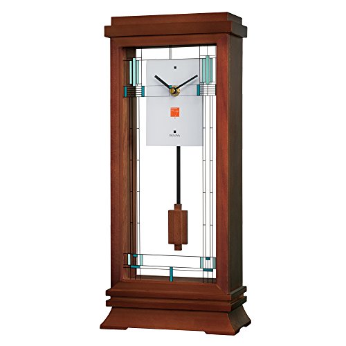 Bulova b1839 frank lloyd wright willits mantel clock, 1…