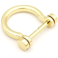 Solid Brass Key Rings With Locking Carabiner | Purse Charms & Key Organizer