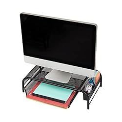 Mind Reader MESHMONSTA-PNK Metal Mesh Desk