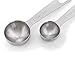 Sunkuka Stainless Steel Metal Measuring Spoons Set of 6 for Dry and Liquid Ingredients