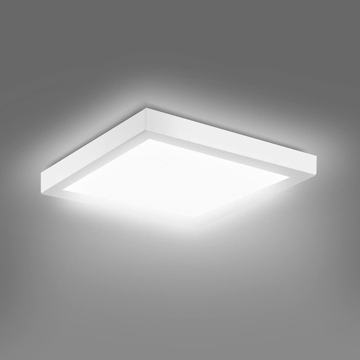 EXTRASTAR LED Ceiling Lights, 18W 1620LM Modern Square Flush LED Ceiling Lamp, 105W Equivalent, Energy Saving Panel Ceiling lamp, Ceiling Light Fitting for Living Room Bedroom - 6500K Daylight