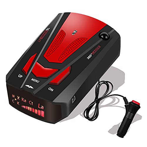 V7 Radar Detector For Cars With Long Range | LED Display, City/Highway Modes, False Alarm Filtering