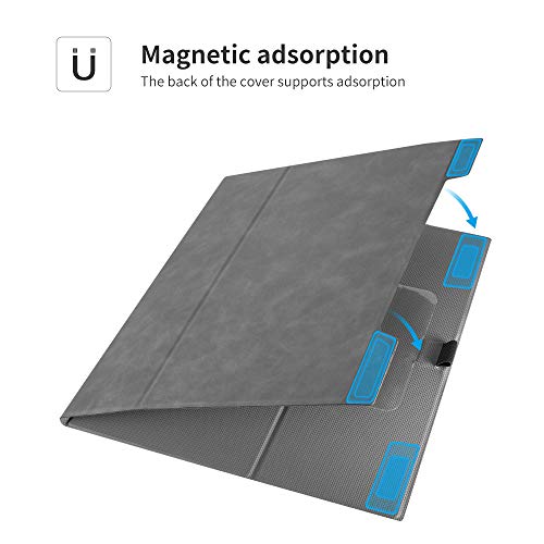 Jingdu Skin-Friendly Folding Case for Onyx Boox Max3 13.3" E-Reader 2019 Release,Premium PU Leather Smart Cover with Pencil Holder and Multiple Viewing Angles(Not Fits for Boox Max2 Pro E-Reader).