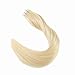Ugeat Tape in Hair Extensions Blonde, 16 inch Invisible Tape in Human Hair Extensions #60 Platinum Blonde Glue in Natural Straight Hair Extensions Human Hair 50Grams/20Pieces