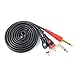 BOTEEN-Dual 1/4 inch 2 x 6.35mm TS Mono Male Jack to Dual RCA Male Audio Cable,for Phono Microphone Mic Mixer Amplifier,RCA Audio Wire Cords, Interconnect Cable(1.5M/5FT)