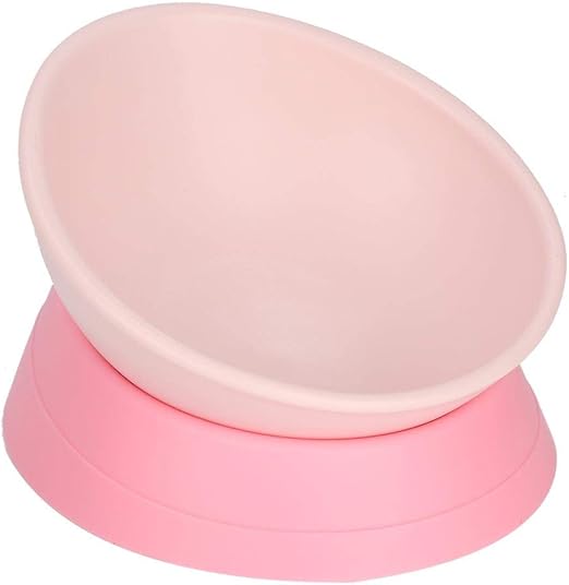 Slanted Dog Bowl Non Slip Tilted Pet Bowls Wide Mouth Dog Feeder Cat