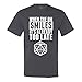 When The DM Smiles It's Already Too Late Dungeon and Dragons T-Shirt Medium Charcoal Grey