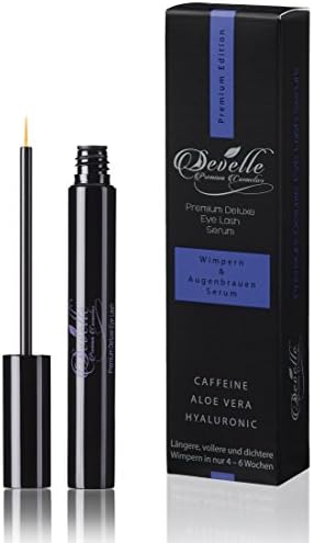 Deluxe Eyelash serum 4ml. Premium I + HYALURON + KOFFEIN + ALOE VERA I Made in Germany I Eyelash Booster I Eyelash enhancer
